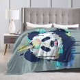 thumbnail image 4 of ORUYROP Panda Blanket | Wool Blanket | Soft, Plush, Warm Leisure Blanket, 4 of 7