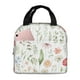 thumbnail image 1 of Easygdp Wildflower Watercolor 2 Bolsa Térmica Premium - Tela Oxford Impermeable, Gran Capacidad, Bolsillo Frontal, Unisex para Trabajo, Escuela, Actividades al Aire Libre y Picnics, 1 of 8