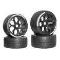 thumbnail image 4 of lionlar 4 Pièces 1/7 RC Voiture Pneus Haute Performance Moyeux d'Approvisionnement Roue Hobby Modèle, 4 of 9