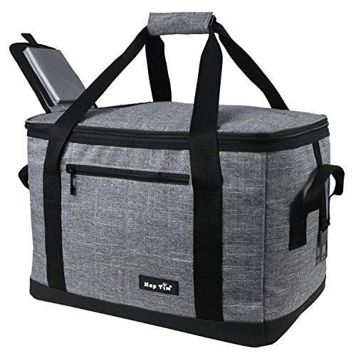 Hap Tim Soft Cooler Bag 40-Can Large Reusable Grocery Bags Soft Sided Collapsible Travel Cooler for Outdoor Travel Hiking Beach Picnic BBQ Party