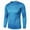 Blue, variant on Men's Quick-Dry Long-Sleeve Sport Shirt Base-Layer Running Top for Tennis and Running Black
