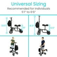 thumbnail image 5 of Vive Mobility Knee Scooter Walker - Steerable Scooter for Broken Leg, Foot, Ankle, Black, 5 of 10