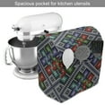 thumbnail image 2 of Ethnic Stand Mixer Cover, Traditional Folk Pattern in Knitting Form South American Ecuador Geometric Tropical, Kitchen Appliance Organizer Bag Cover with Pockets, 5 Quarts, Multicolor, by Ambesonne, 2 of 4