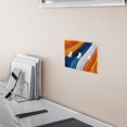 thumbnail image 5 of Yayeee Toggle Light Switch Wall Plate 3-Gang 6.37"x4.48" Decorative Outlet Cover, Orange Abstract Wavy, 5 of 7