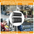 thumbnail image 3 of Heavy-Duty Adjustable Tire Rack – Supports Up to 500 lbs Mobile Tire Storage Organizer for 8+ Tires | Built with Industrial-Gauge Steel, 3 of 7