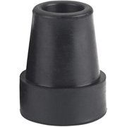 6 Pack - Drive Medical Replacement Cane Tip, Black, 3/4 Inch - 1 ea