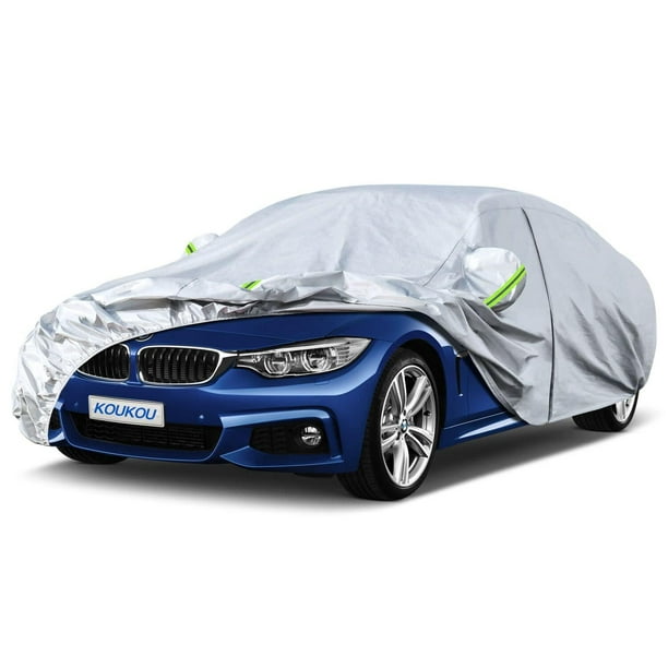 KouKou 6 Capas Cubierta Impermeable para Automóviles, Cubiertas Exteriores Completas, Universal para