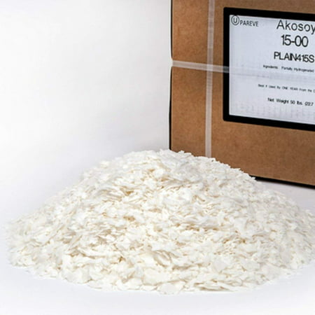 100% SOY WAX FLAKES - 2 LB - FOR CANDLE MAKING SUPPLIES - ALSO COSMETIC GRADE - NO ADDITIVES - BY VIRGINIA CANDLE SUPPLY IN USA (2 (Best Pouring Temperature For Soy Wax)