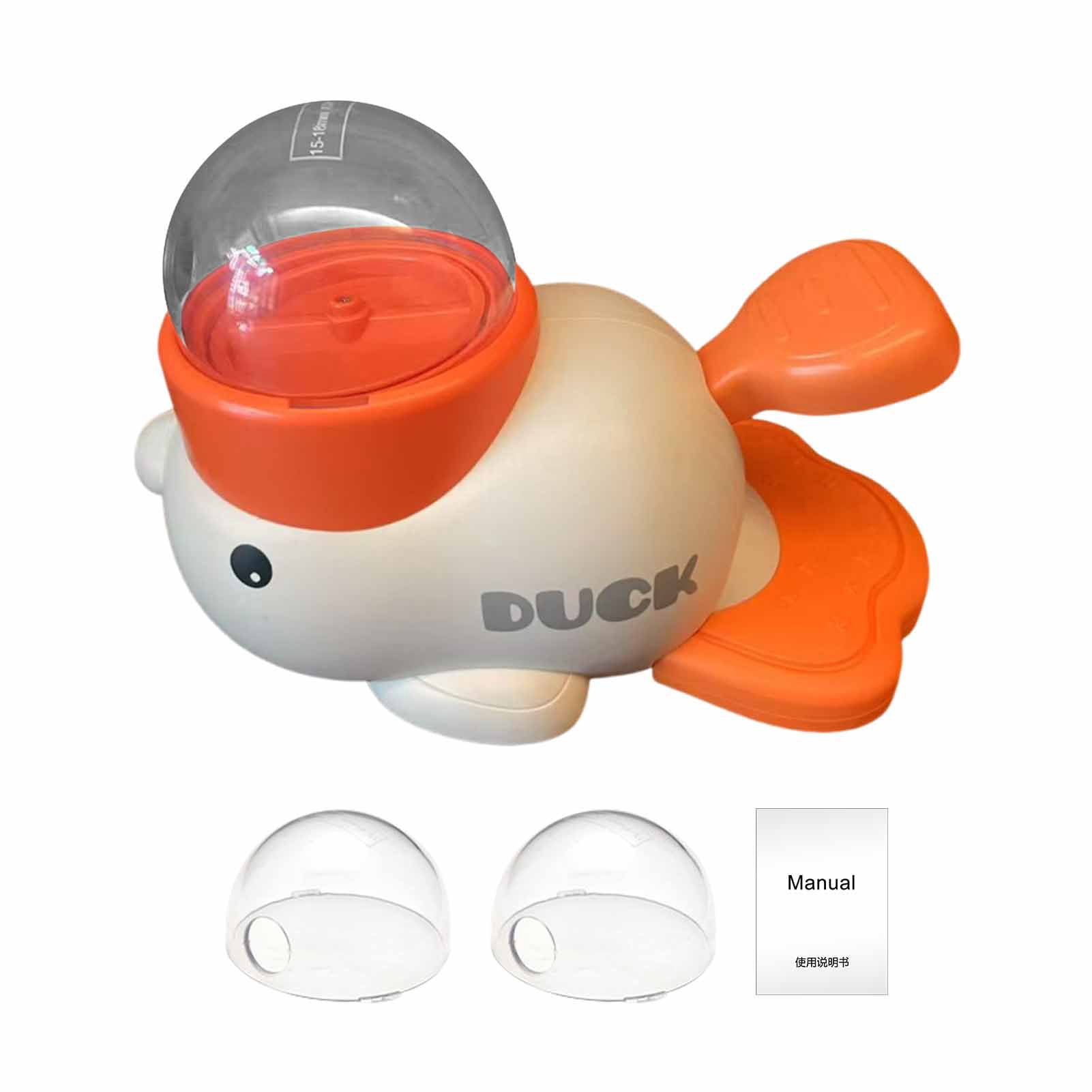 2-in-1 Slow Feeder & Puzzle Toy - Durable Duck Design for Small/Medium Dogs (Mental Stimulation, Anti-Bloating/Anti-Gulping) White