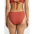 thumbnail image 4 of Time and Tru Women’s and Women's Plus High Cut Mid Rise Bikini Bottoms, Sizes XS-2X, 4 of 6