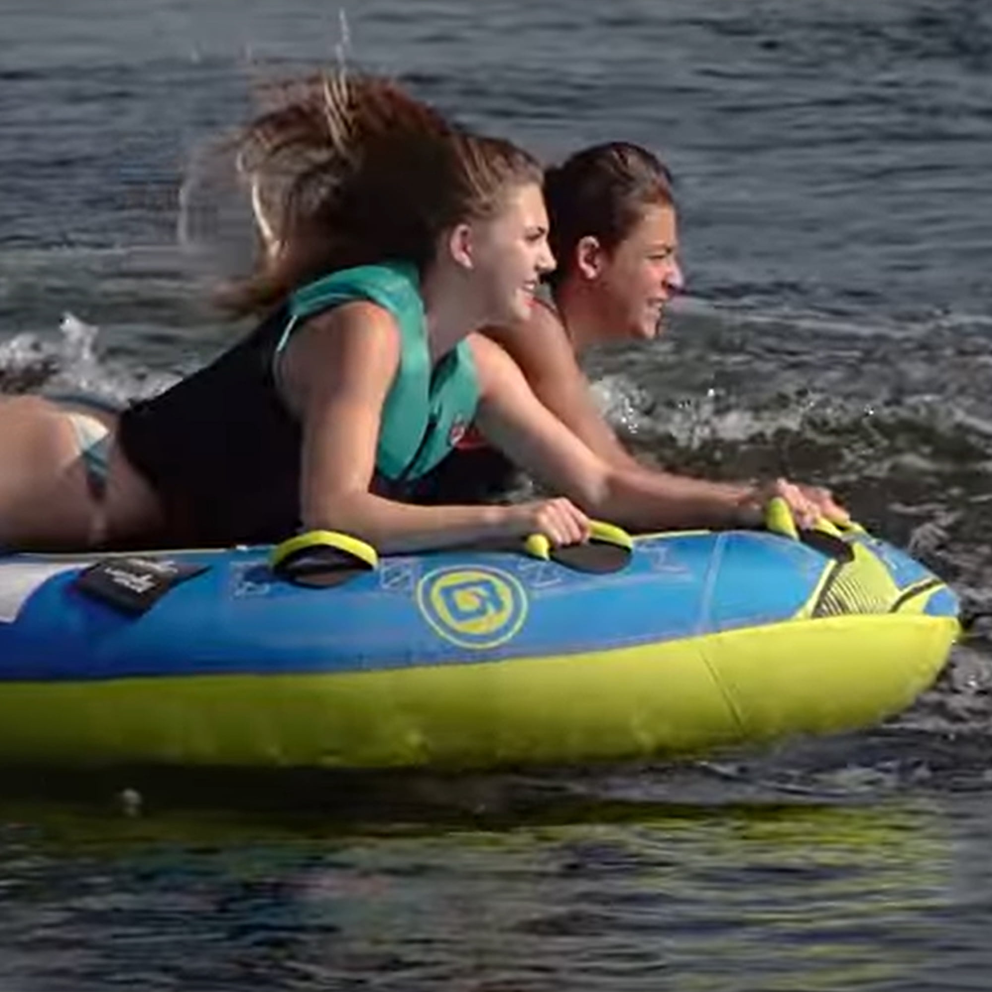 O'Brien Super Screamer 2 Person Inflatable Towable Boating Water Sports Tube
