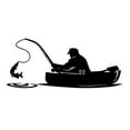 thumbnail image 2 of Walbest 1 PCS Car Sticker - Fashion Fishing Fish Boat Pattern Universal Auto Truck Stickers Window Decals Decoration, 2 of 5