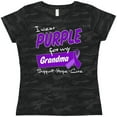 thumbnail image 3 of Inktastic I Wear Purple for my Grandma-Support, Hope, Cure Women's T-Shirt, 3 of 5