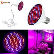 Spencer 200 LED Grow Light 20W Plant Growing Lamp with Clip for Indoor Plants Hydroponics Greenhouse