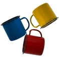 thumbnail image 3 of CIMAXIC Simple Vintage Enamel Mugs Assorted Color Comfortable Handle for Home 15Pcs, 3 of 8