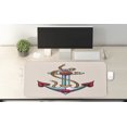 thumbnail image 2 of Anchor Computer Mouse Pad, Colorful Anchor Design with Rope and Heart Motifs Traditional Nautical Arrangement, Rectangle Non-Slip Rubber Mousepad X-Large, 35" x 15", Multicolor, by Ambesonne, 2 of 2