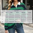 thumbnail image 3 of Mifsaly Womens Oversized Sweatshirts Striped Button Down Collared Pullover Tops Fall Winter Fashion Stylish Y2K Street Daily Going Out Lounge Outfits, 3 of 9