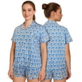 thumbnail image 4 of HITIME Pijama para Mujer de Seda de Leche Talla S, Conjunto de Short y Playera, Tela Ultra Suave y Transpirable, Comodidad de Lujo para Dormir o Lounge, 4 of 8