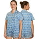 thumbnail image 4 of HITIME Pijama para Mujer de Seda de Leche Talla XXS, Conjunto de Short y Playera, Tela Ultra Suave y Transpirable, Comodidad de Lujo para Dormir o Lounge, 4 of 8