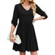 thumbnail image 1 of WILLBEST Vestido Midi Holgado De Primavera Y Verano Para Mujer, Con Escote En V, Volantes Y Pliegues, 1 of 3