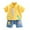 Yellow, variant on Mercatoo Suits for Boys Boys Pants Baby Girls Set Printed Outfits Dinosaur Summer 𝐂artoon Tops Shorts Boys Outfits&Set 3 Month