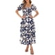 thumbnail image 1 of Vestido casual BTFBM para mujer con cuello cuadrado y manga abullonada, 1 of 9
