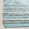 thumbnail image 2 of SAFAVIEH Montauk Coilean Striped Cotton Area Rug, Aqua/Multi, 2'6" x 4', 2 of 5