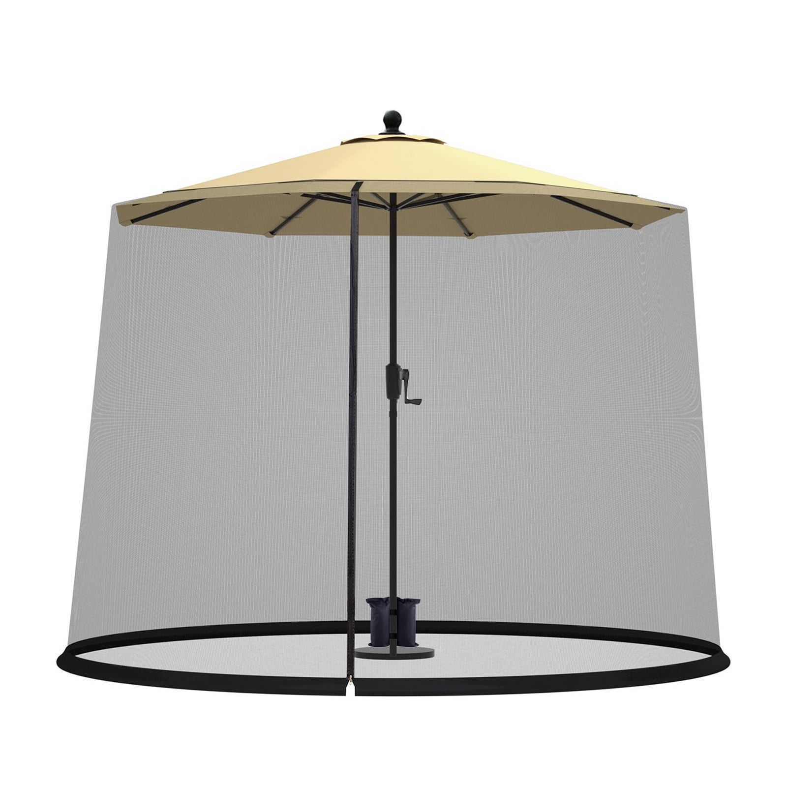 DisplayForever Patio Umbrella Mosquito Nets with Weight Bags