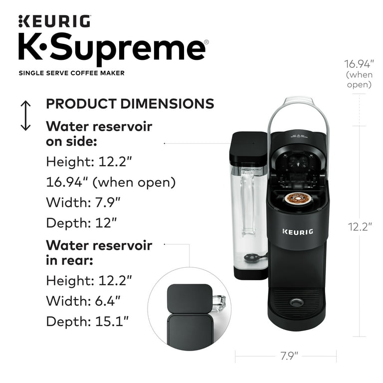 Keurig K-Supreme Single-Serve K-Cup Pod Coffee Maker - Black