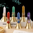 thumbnail image 2 of 6A Natural Crystal Pointed Magic Wishing Bell, Healing Crystal Bell with Gemstone for Positive Energy and Spiritual Practices, 2 of 6