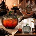 thumbnail image 5 of Halloween Pumpkin Glass Cup, Beverage Serving with Lid, Glass, for Party Tables and Home Bars, Pumpkin-Face Shaped Glass Design, Lidded Tumbler, 5 of 7