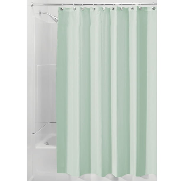 Interdesign Waterproof Fabric Shower Curtain Liner Standard 72 X 72 Seafoam Green Walmart Com Walmart Com