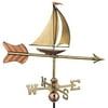 Good Directions 8803PG Sailboat Garden Weathervane, Polished Copper with Garden Pole