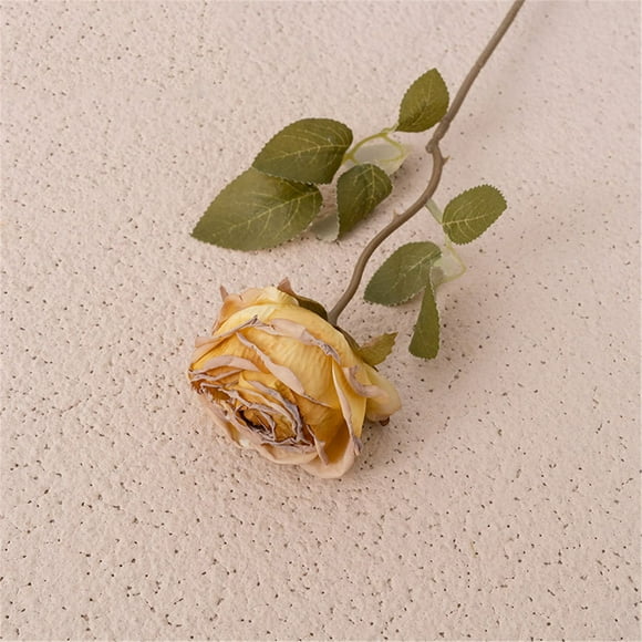 Fiudx Rosa Artificial, Diseño Realista, Elegante Decoración para El Hogar, Centro de Mesa para Bodas, Arreglo Floral, Decoración de Oficina y Jardín, 39,5 Cm de Largo, 6,5 Cm de Diámetro.