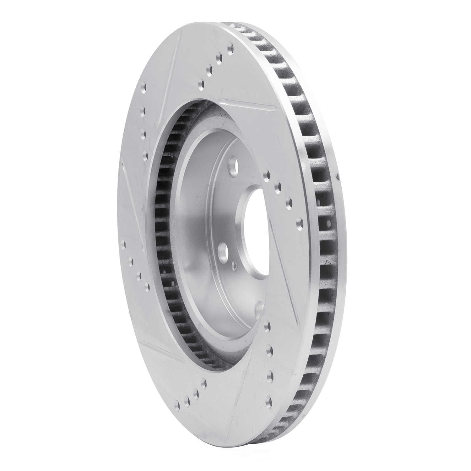 Dynamic Friction Company 631-10003R DFC Brake Rotor - Drilled And Slotted - Silver