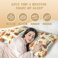thumbnail image 4 of Bingfone Body Pillow Cover Long Pillow Case With Zipper Decorative Bedding Pillowcase 20"X54" Soft Cushion Pillow Case For Bedroom-Autumn In The Forest, 4 of 8