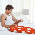 thumbnail image 5 of Naloa Orange And White Polka Dot1 Pajama Pants Men, PJ Bottoms, Sleep & Lounge Pants-Medium, 5 of 6