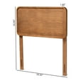 thumbnail image 5 of Baxton Studio Mailene Classic Wood MDF Headboard, Twin, Walnut Brown, 5 of 6