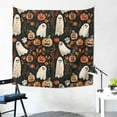 thumbnail image 3 of Halloween Tapestry Wall Hanging, Halloween Ghost Pumpkin Pattern Tapestry for Bedroom Aesthetic, Cute Tapestry Wall Decor, Halloween Decoration for Bedroom, Living Room, Indoor 59x59in, 3 of 7