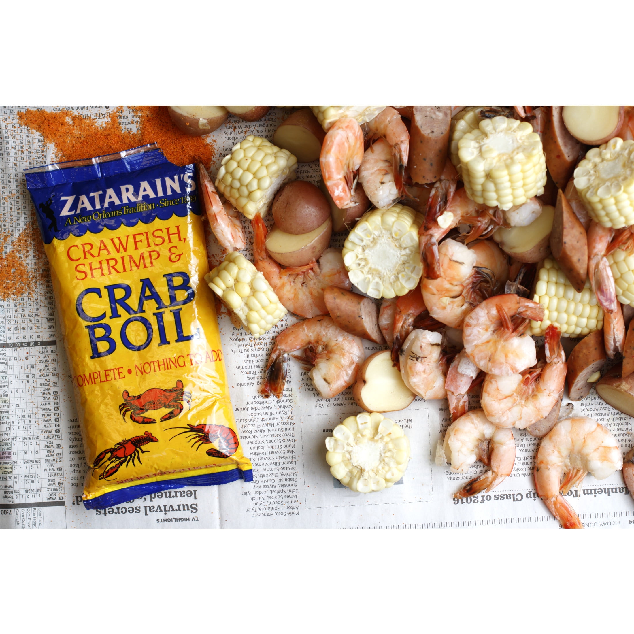 (6 pack) Zatarain's Crawfish, Shrimp & Crab Boil, 16.0 oz Packet