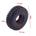 thumbnail image 4 of Neumáticos de Rueda 4 Piezas de 55 Mm para Piezas Axiales de Camiones con Errores de SCX24 90081 1/24 Yotijar neumáticos de coche rc, 4 of 6
