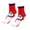 Red1, variant on Arlun 1 Pair Cute Christmas Medium Tube Socks for Women Funny X-Mas Santa Claus Reindeer and Snowman Graphic Fuzzy Novelty Socks Fashion Soft Comfort Warm Mid-Calf Socks Red4 One Size