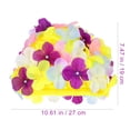 thumbnail image 2 of WHAMVOX Fashionable Swim Floral Petal Stylish Swimming Hat Bathing Caps Size L for Women (Colorful), 2 of 8