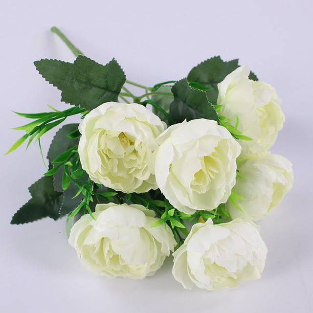 Ramas de flores artificiales para jarrones, flores artificiales para decoración del hogar, centros de mesa, flores artificiales para bodas, fiestas en el jardín, caminos de mesa, decoración de