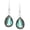 Labradorite, variant on Natural Turquoise Sterling Silver Plated Dangle Earrings for Women - Green Stone December Birthstone Teardrop Shape Handmade Earrings Jewelry - Women's day Gifts for Her