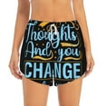 thumbnail image 4 of Lsque Not All Those Who Wander Are Lost 2 Printed Women's Running Shorts with Liner Pockets,Elastic Quick Dry Workout Athletic Gym Yoga Shorts,Womens High Waist Shorts-XX-Large, 4 of 9