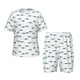 thumbnail image 1 of Balery Cute Shark Conjunto de Pijama Infantil de Manga Corta con Estampado – Ropa de Dormir de Algodón Suave-Large, 1 of 6
