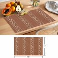thumbnail image 6 of Brown Flowers Branch Placemats Set of 12 Spring Summer Farmhouse Botanical Place Mats Indoor Wipeable Table Mats Washable Cloth Dining Table Placemats for Kitchen Holiday Party Home Decor 13x19 Inch, 6 of 9