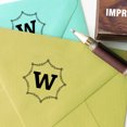 thumbnail image 3 of Printtoo Octagon Celtic Swirl Frame Monogram Letter W Wood Mounted Rubber Stamp Office Stationary, 3 of 4