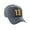 Charcoal, variant on Structured Baseball Hat Cap Curved Visor Vintage Custom Number, Purple Hat, Gold Number 19